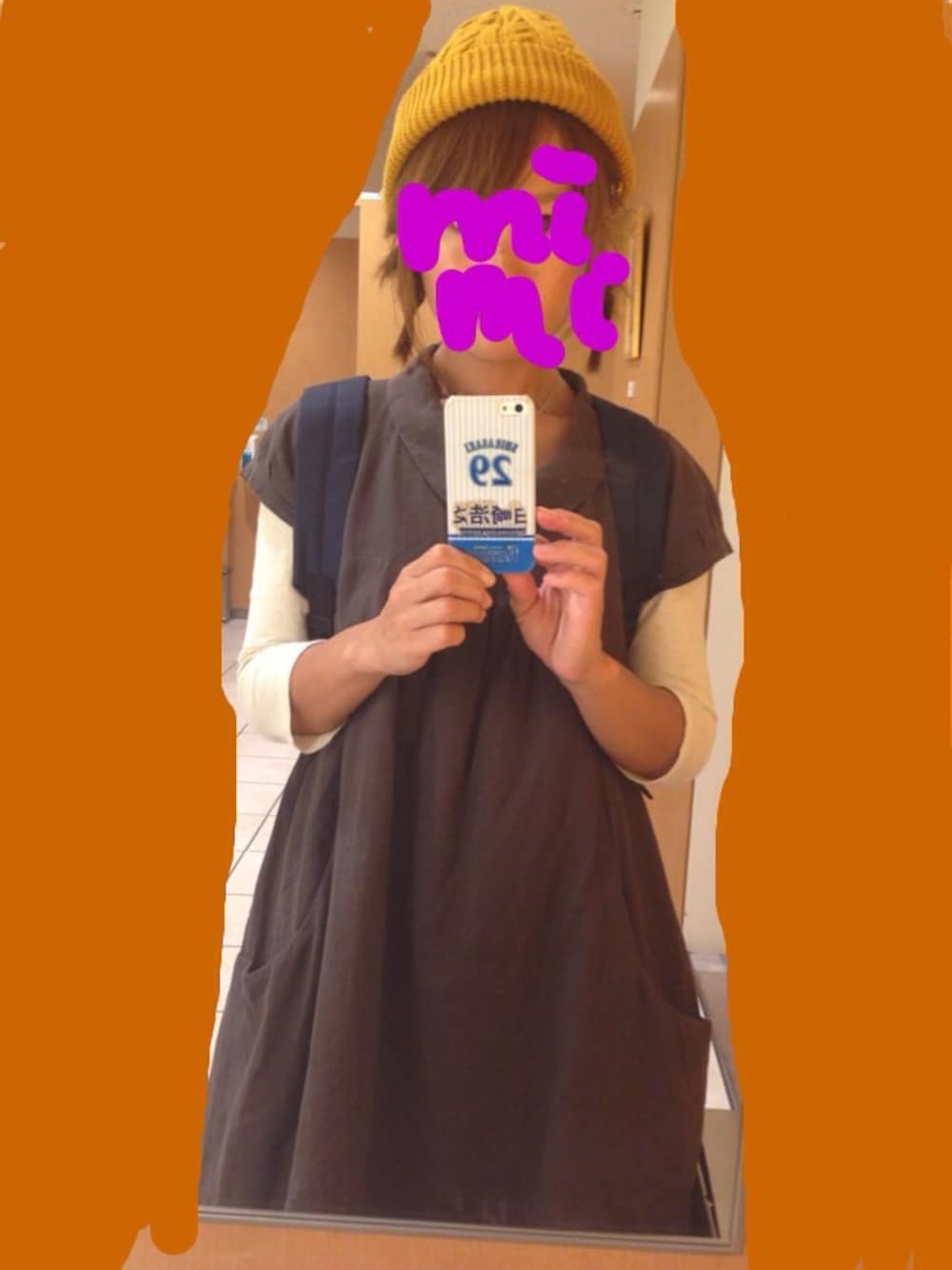 「砂の彫刻展、桜木町」｜「Ray BEAMSのアイテム（ワンピース、ブラウン系）」を使った、みみこさん（レディース・154cm）の秋コーディネートの1枚目の写真