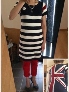 「stud.（スタッド）のアイテム（ワンピース/ドレス）」を使った、ふなさん（レディース・160cm）の夏コーディネート