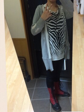 「stud.（スタッド）のアイテム（パーカー）」を使った、ふなさん（レディース・160cm）の秋コーディネート