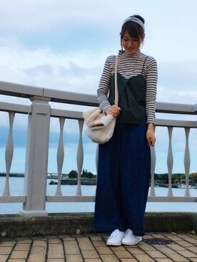 「ファークラッチ」｜S h i i ＊°さん（レディース・163cm）の秋コーディネート