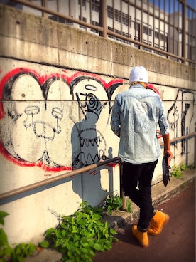 「アイテム（クラッチバッグ）」を使った、JACKROSE KANAZAWAさん（メンズ・178cm・10代）の春コーディネート