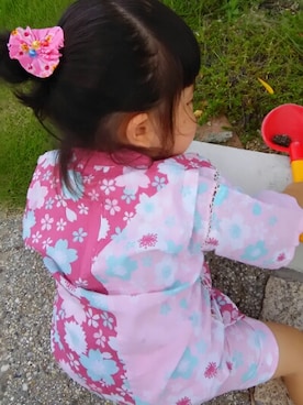 「花火」｜「アイテム（その他）」を使った、＊えみたんママ＊さん（レディース・160cm）の夏コーディネート