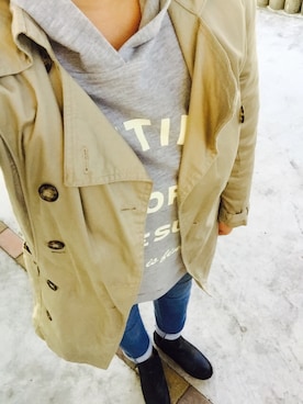 「アイテム（トレンチコート）」を使った、Meimamaさん（レディース・162cm・20代）の秋コーディネート
