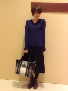 Nao Ikezawaさん（レディース・156cm）の冬コーディネート