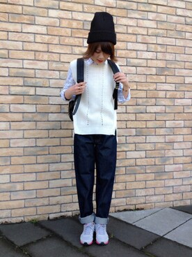 Nao Ikezawaさん（レディース・156cm）の冬コーディネート