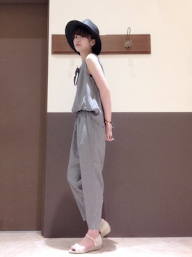 Nao Ikezawaさん(レディース・156cm)の夏コーディネート