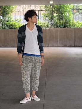 「ALTANATIVE（オルタナティブ）のアイテム」を使った、YUSUKEさん（メンズ・174cm）の夏コーディネート