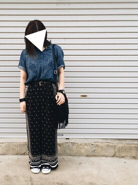 「CONVERSE（コンバース）のconverse（コンバース） ALL STAR OX（オールスターOX）（スニーカー）」を使った、ayaka.さん（レディース・158cm）の夏コーディネート