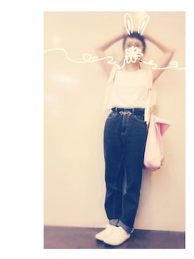 「I am I （アイアムアイ）のアイテム（シューズ）」を使った、オツム/taacoさん（レディース・146cm）の夏コーディネート