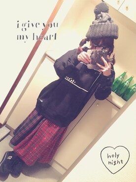 「SILLENT FROM ME」｜NaruMiiさん（レディース・153cm）の冬コーディネート