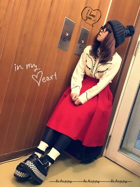 NaruMiiさん（レディース・153cm）の冬コーディネート