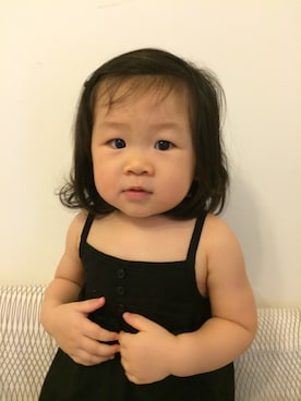「OLD NAVY（オールドネイビー）のアイテム（ワンピース、ブラック系）」を使った、Emilyさん（レディース・158cm）の夏コーディネート