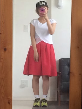 「CHAPTER WORLD PREMIUM（チャプターワールドプレミアム）のアイテム（シューズ）」を使った、mAcoさん（メンズ・156cm）の夏コーディネート