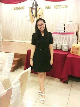 「OPERA（オペラ）のアイテム」を使った、Shin Yeeさん（レディース・168cm）の冬コーディネート