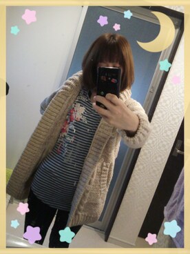 「PAUL&JOE（ポールアンドジョー）のアイテム（Tシャツ/カットソー）」を使った、rieさん（レディース・157cm）の秋コーディネート