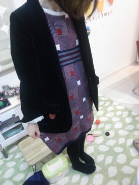 「Paul Smith COLLECTION（ポールスミスコレクション）のアイテム（ジャケット/アウター）」を使った、rieさん（レディース・157cm）の冬コーディネート