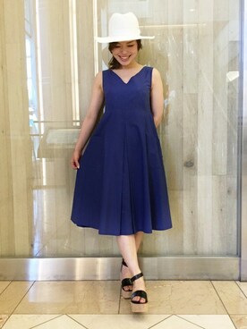 「Noble（ノーブル）のアイテム（サンダル）」を使った、sayuさん（レディース・156cm）の夏コーディネート