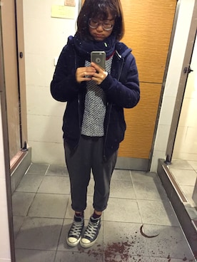 「GAP（ギャップ）のアイテム（フォーマルスーツ/小物）」を使った、Ying ：）さん（レディース・152cm）の冬コーディネート