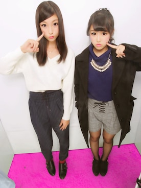 「RESEXXY」｜「アイテム（ダウンジャケット/コート）」を使った、ゆゆちゃんさん（レディース・154cm）の冬コーディネート