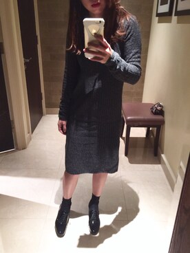 「サンローランパリ」｜「アイテム（ワンピース/ドレス）」を使った、Keikoさん（レディース・159cm）の秋コーディネート