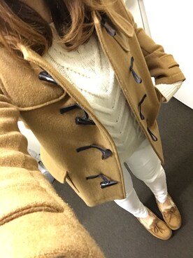 「BEAMS BOY（ビームスボーイ）のアイテム（ダッフルコート）」を使った、lenonさん（レディース・158cm）の秋コーディネート