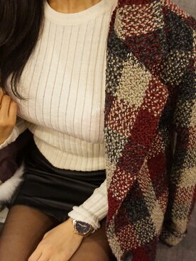 「skirt」｜「アイテム（ステンカラーコート）」を使った、아이킴さん（レディース・163cm）の秋コーディネート