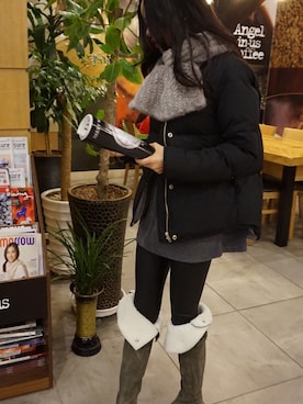 「머플러」｜아이킴さん（レディース・163cm）の冬コーディネート