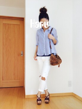 「Right-on（ライトオン）のアイテム」を使った、Haru☆さん（レディース・153cm）の夏コーディネート