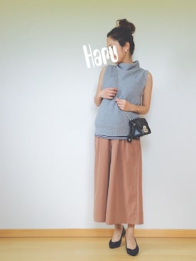 「Honeys（ハニーズ）のアイテム」を使った、Haru☆さん（レディース・153cm）の秋コーディネート
