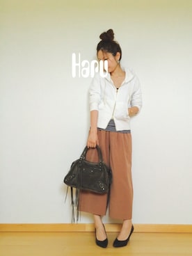 「Honeys（ハニーズ）のアイテム」を使った、Haru☆さん（レディース・153cm）の秋コーディネート