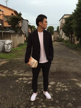 「MADE IN WORLD（メイドインワールド）のアイテム」を使った、ゴリラーマンさん（メンズ・170cm）の秋コーディネート