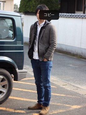 九州男児：0001号さん（メンズ・175cm）の冬コーディネート