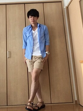 九州男児:0001号さん(メンズ・176cm)の夏コーディネート
