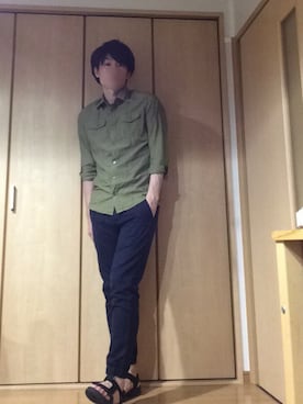 九州男児：0001号さん（メンズ・176cm）の春コーディネート