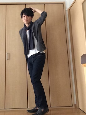 九州男児:0001号さん(メンズ・176cm)の春コーディネート