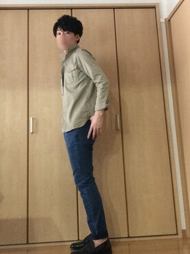 「SHIPS JET BLUE（シップスジェットブルー）のアイテム（その他シューズ）」を使った、九州男児：0001号さん（メンズ・175cm）の春コーディネート