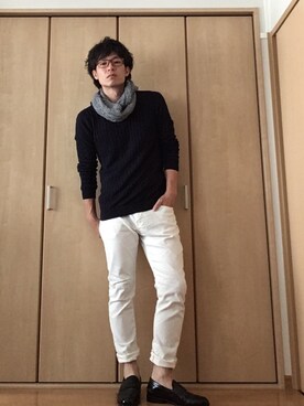 「SHIPS JET BLUE（シップスジェットブルー）のアイテム（その他シューズ）」を使った、九州男児：0001号さん（メンズ・176cm）の秋コーディネート
