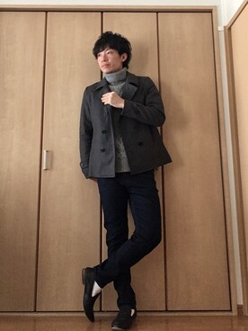 「NANO universe（ナノユニバース）のアイテム（その他シューズ）」を使った、九州男児：0001号さん（メンズ・176cm）の秋コーディネート