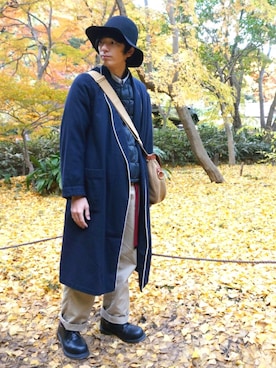 「PENDLETON（ペンドルトン）のアイテム（その他アウター）」を使った、をのまさん（メンズ・170cm・20代）の冬コーディネート