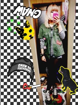 「RNA SLANG（アールエヌエースラング）のアイテム」を使った、こげみ🍎さん（レディース・153cm）の秋コーディネート