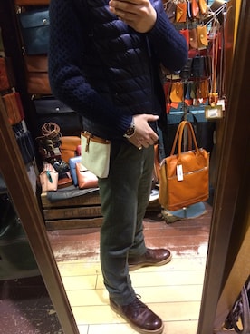 「アイテム（ボディバッグ/ウエストポーチ）」を使った、yutoさん（メンズ・165cm）の冬コーディネート