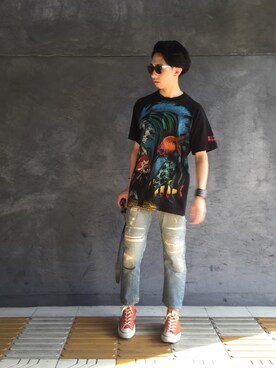 「ハイカット」｜タカキヨウさん（メンズ・175cm・10代）の春コーディネート