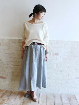 「FRAMeWORK（フレームワーク）のアイテム（スカート）」を使った、FRAMeWORK 新宿ルミネ　inoさん（レディース・158cm）の春コーディネート