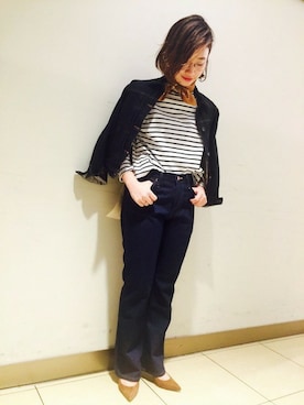 「FRAMeWORK（フレームワーク）のアイテム（パンツ）」を使った、FRAMeWORK 新宿ルミネ　inoさん（レディース・158cm）の春コーディネート