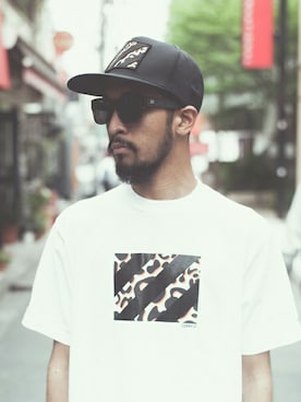 「Back Channel（バックチャンネル）のアイテム（キャップ）」を使った、Back Channel®︎さん（メンズ・176cm）の夏コーディネート