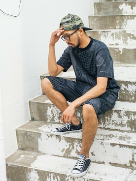 「Back Channel（バックチャンネル）のアイテム」を使った、Back Channel®︎さん（メンズ・176cm）の春コーディネート