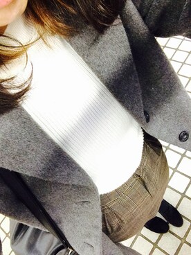「誕生日」｜「アイテム（チェスターコート）」を使った、tamiiさん（レディース・168cm）の秋コーディネート
