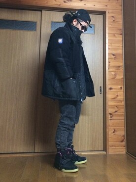 「chanel」｜「アイテム（ダウンジャケット/コート）」を使った、Yuuuukimenさん（メンズ・168cm）の冬コーディネート