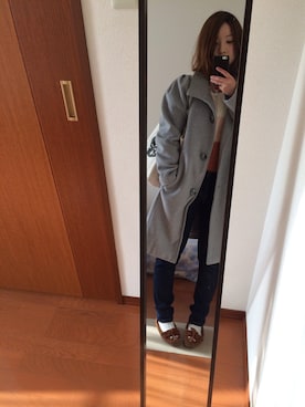「Kastane」｜「アイテム（モカシン/デッキシューズ）」を使った、maboさん（レディース・156cm）の冬コーディネート