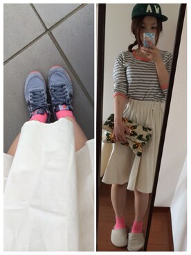 「PAR ICI」｜「アイテム（キャップ）」を使った、maboさん（レディース・156cm）の夏コーディネート